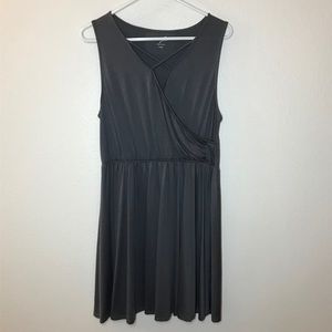 Grey Wrap Dress